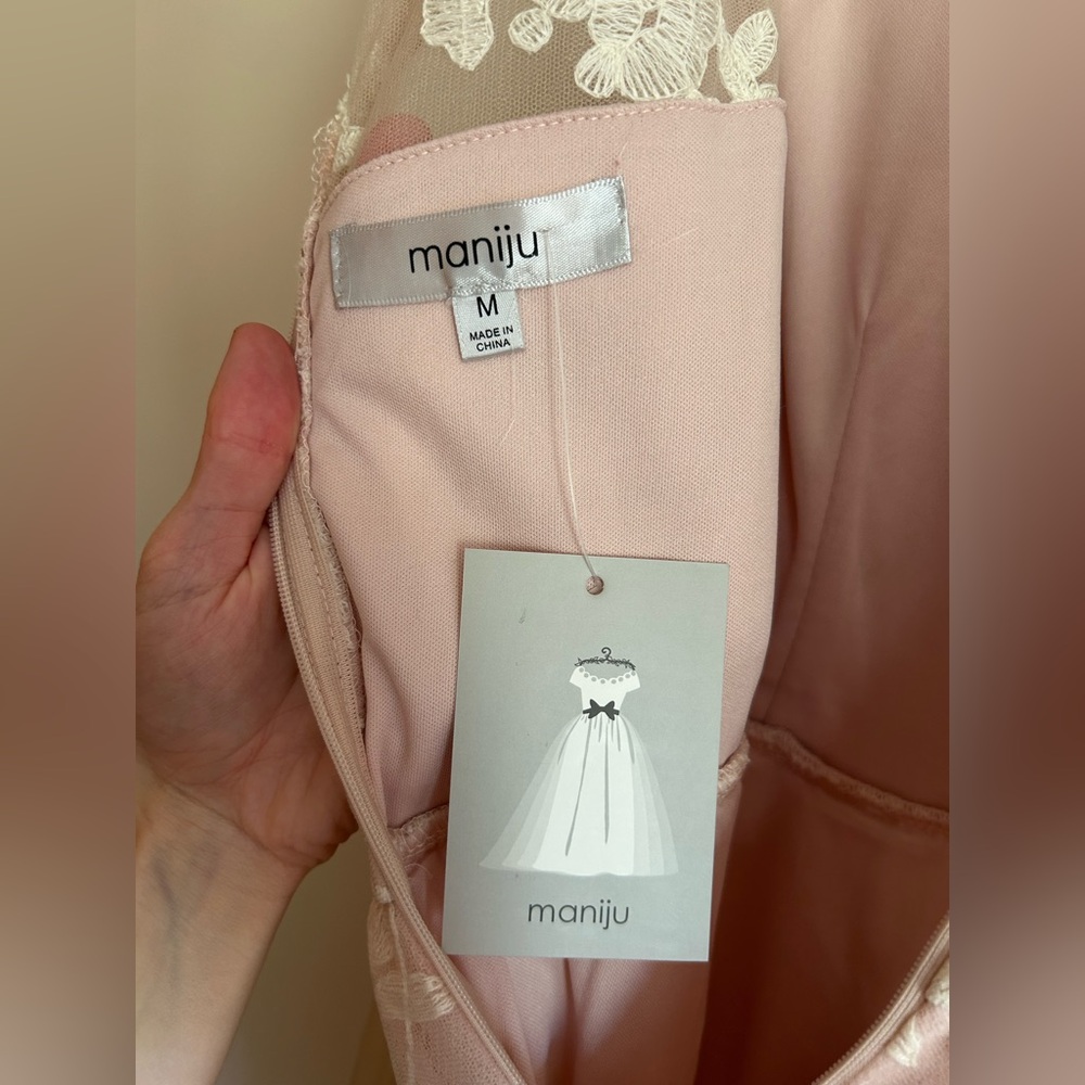 Pink Lace Bridesmaids Dress NWT - Picture 3 of 4